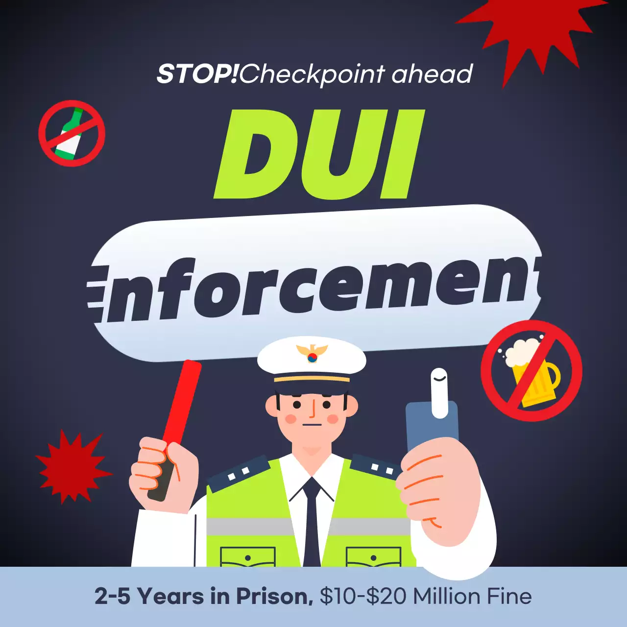 Pengumuman Dui Modern Biru di Instagram Carousel