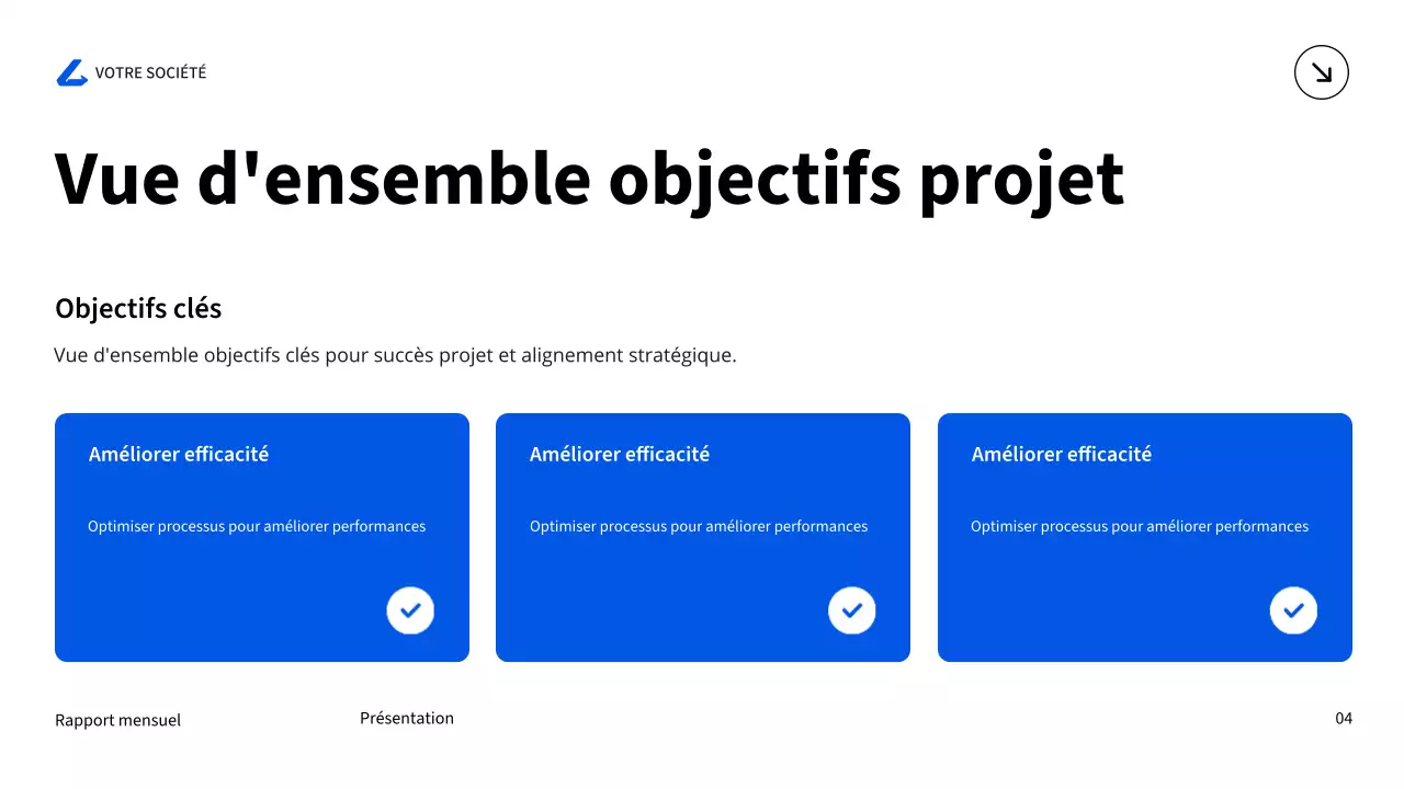 blue modern business report