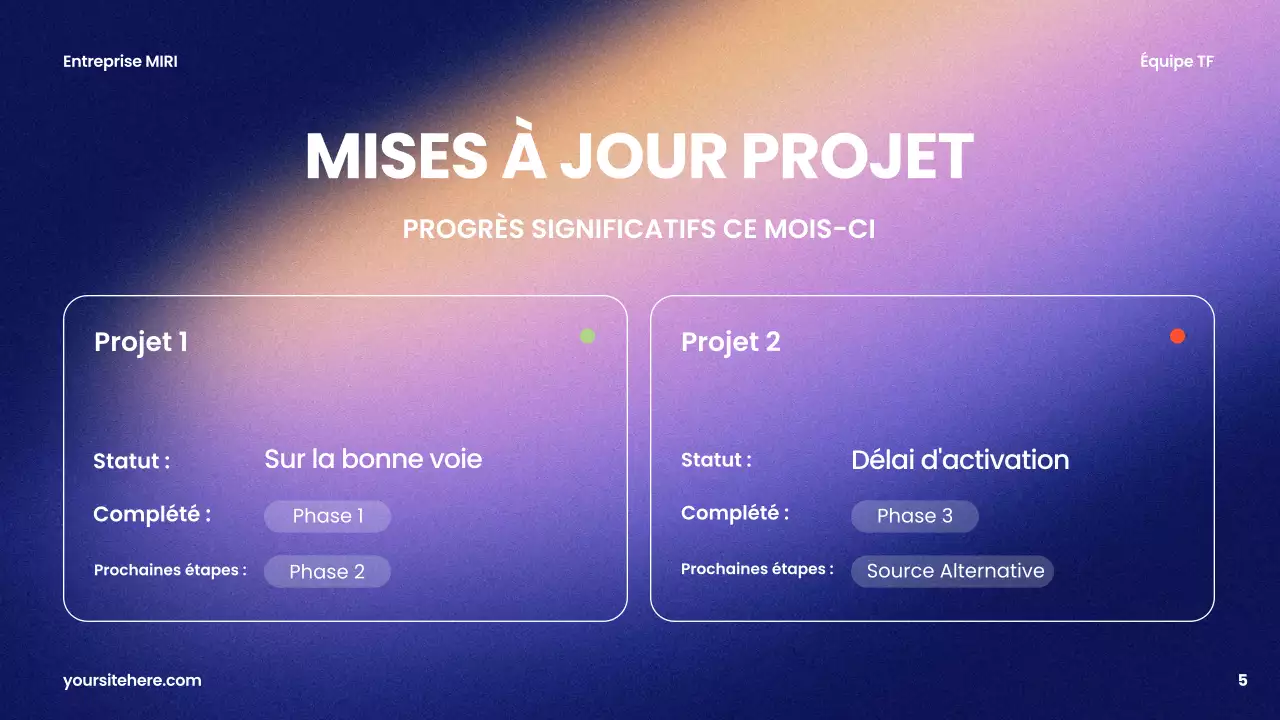 rapport d'activité moderne violet