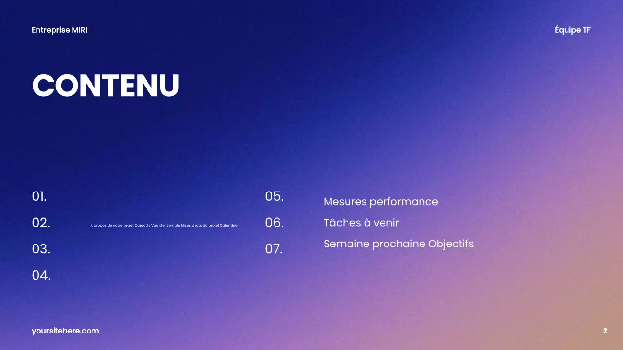 rapport d'activité moderne violet