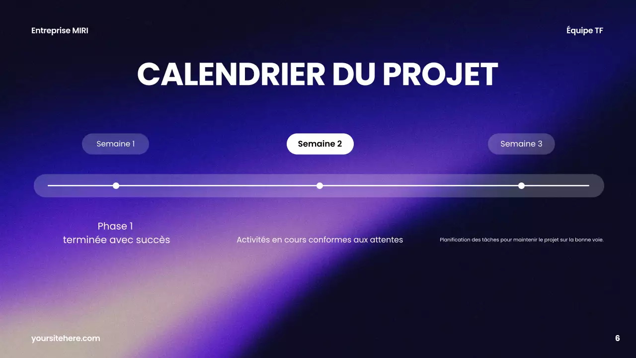 rapport d'activité moderne violet