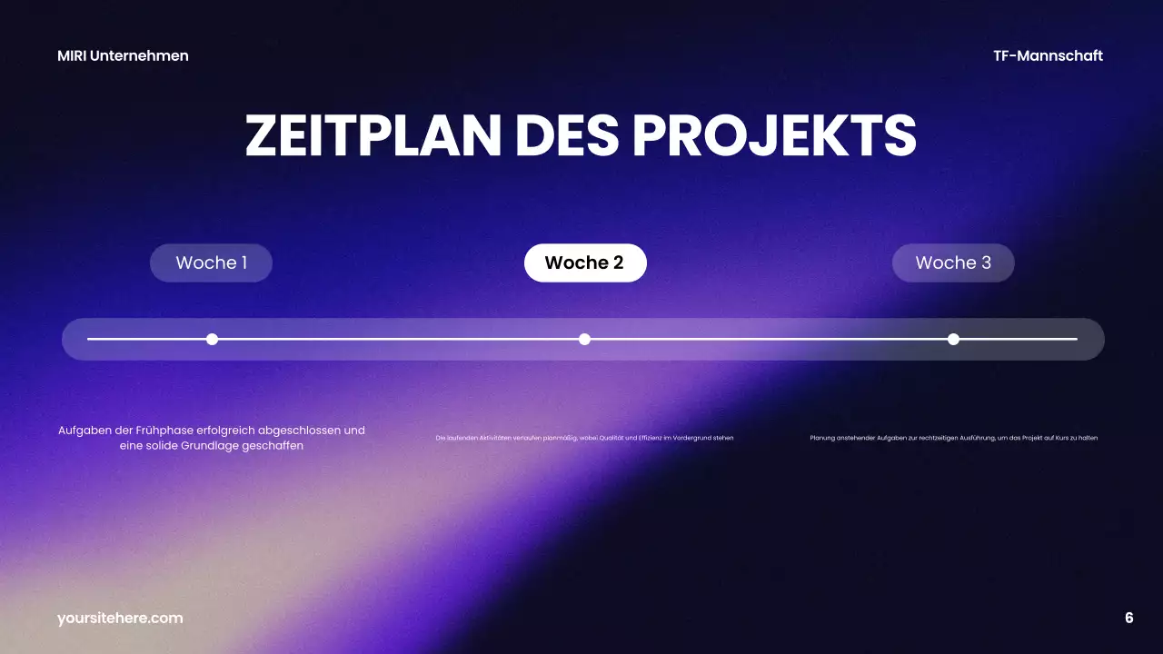 lila moderner Geschäftsbericht