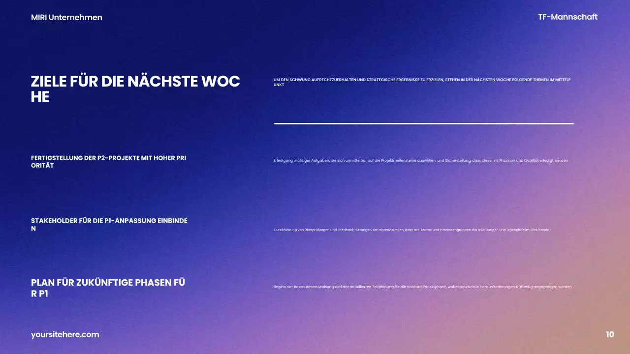 lila moderner Geschäftsbericht