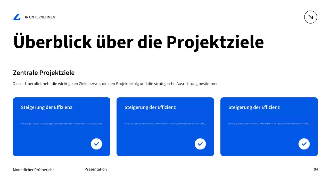 blue modern business report