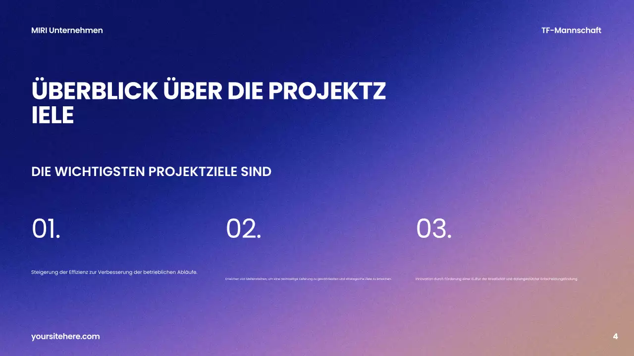 lila moderner Geschäftsbericht