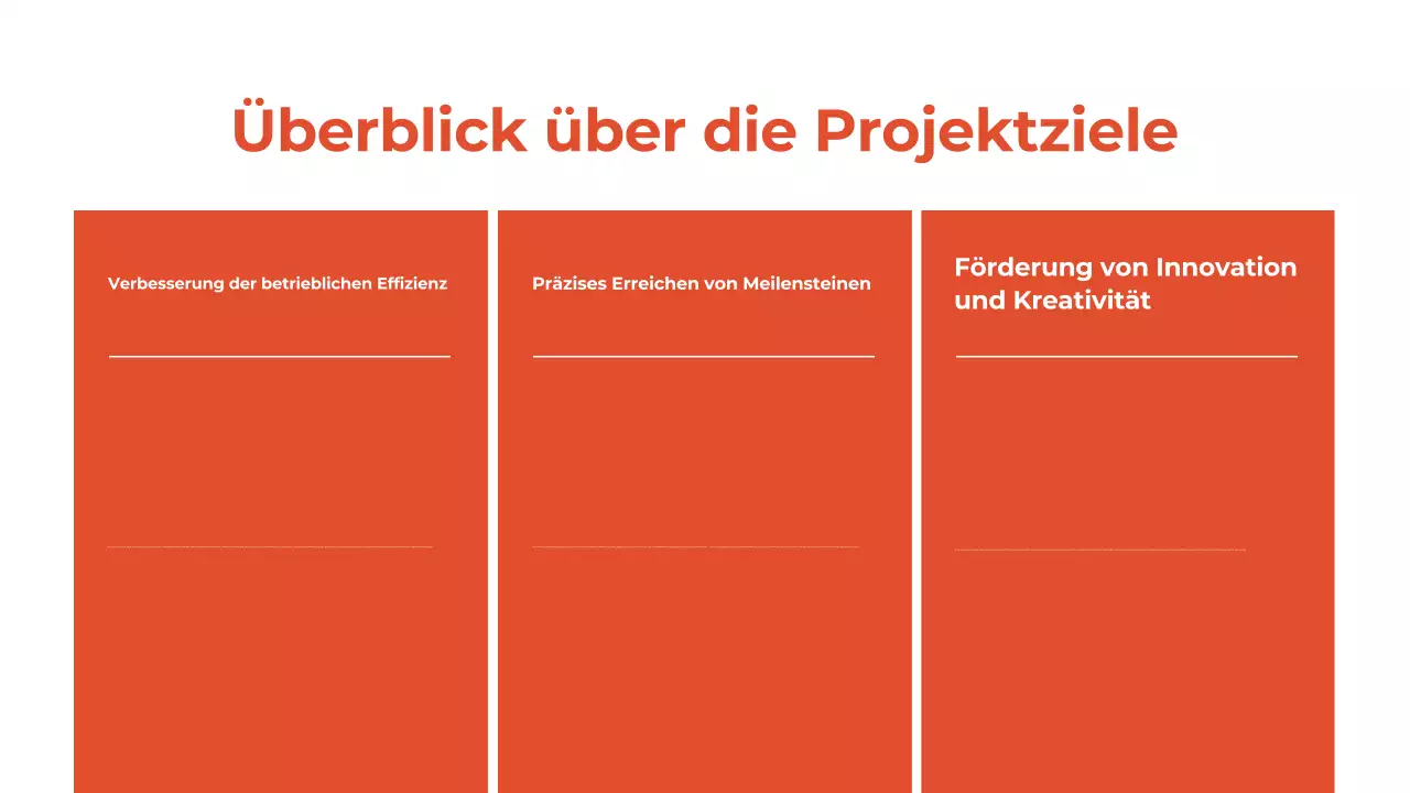 Präsentation des monatlichen Rückblicksberichts in Weiß und Orange