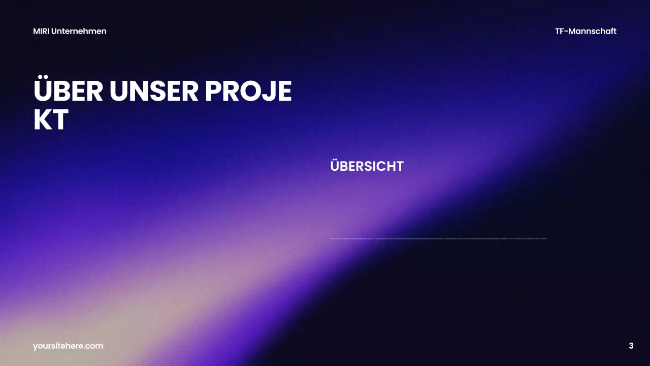 lila moderner Geschäftsbericht