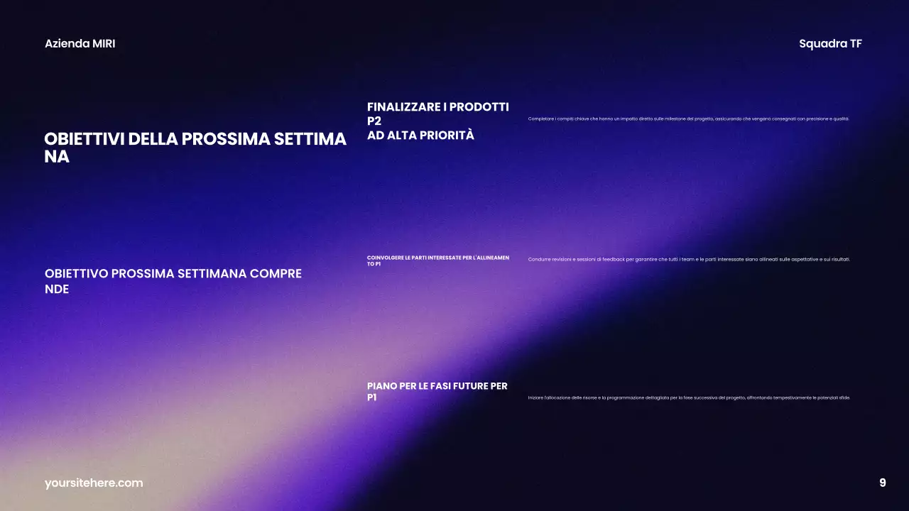 relazione aziendale moderna viola