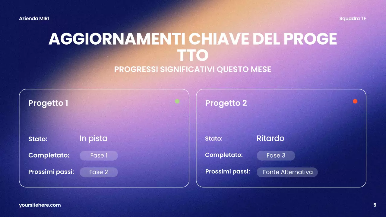 relazione aziendale moderna viola