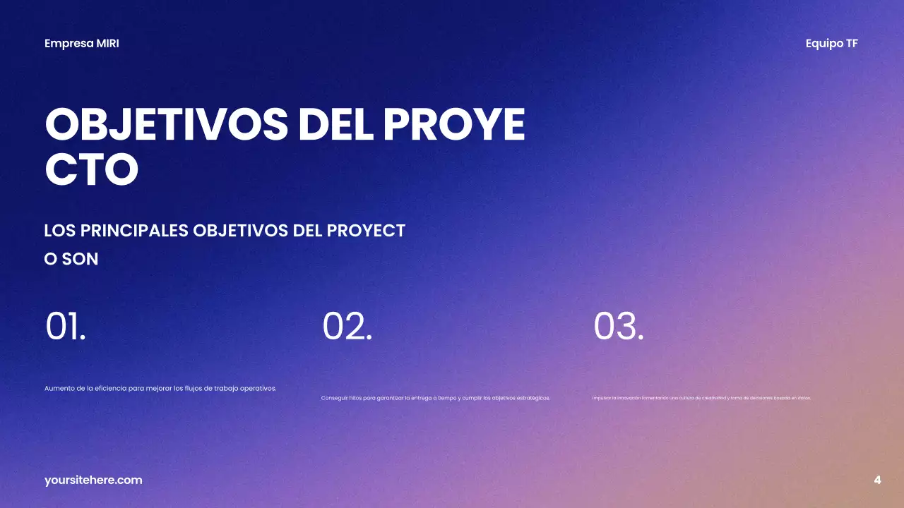 informe sobre la empresa moderna púrpura