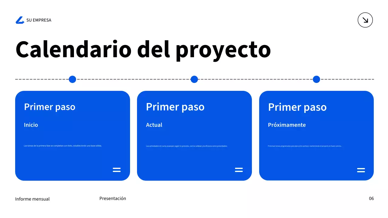 blue modern business report