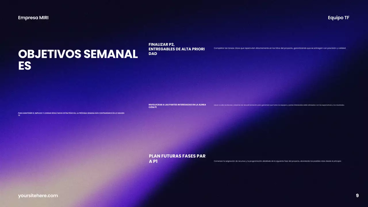 informe sobre la empresa moderna púrpura