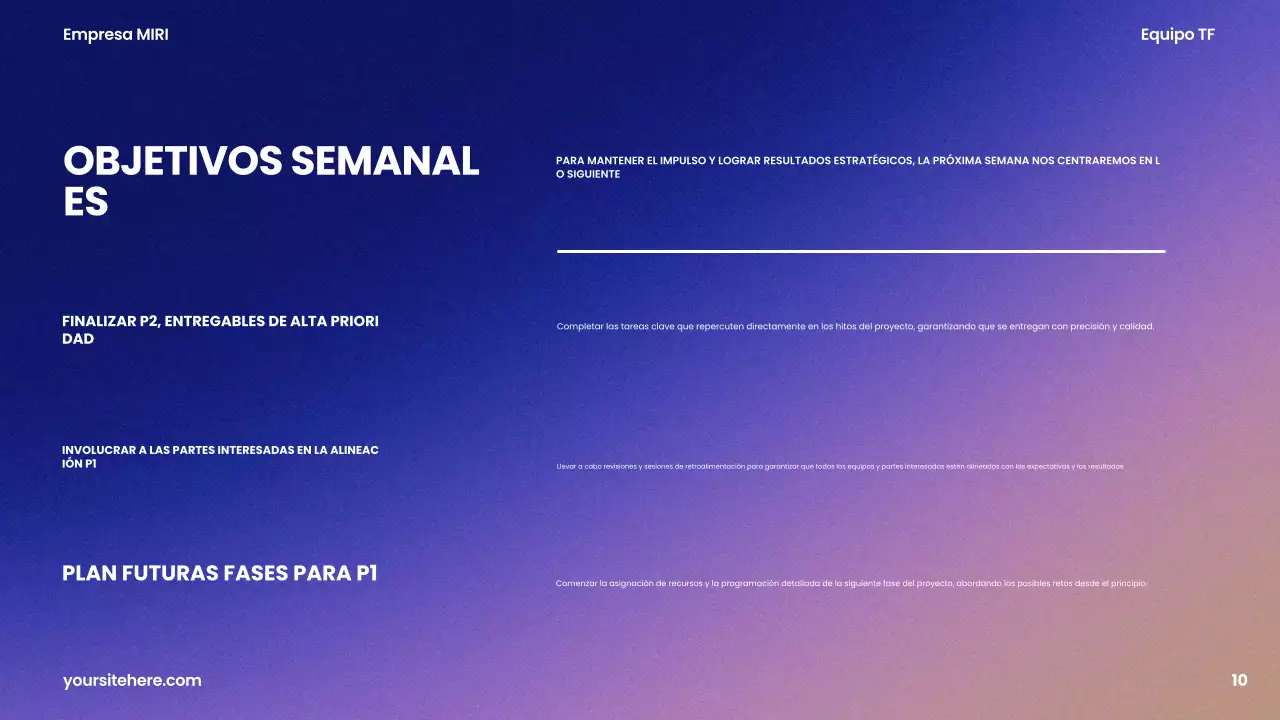 informe sobre la empresa moderna púrpura