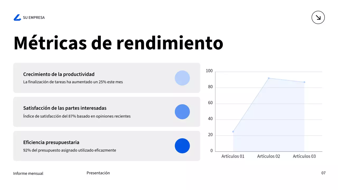 blue modern business report