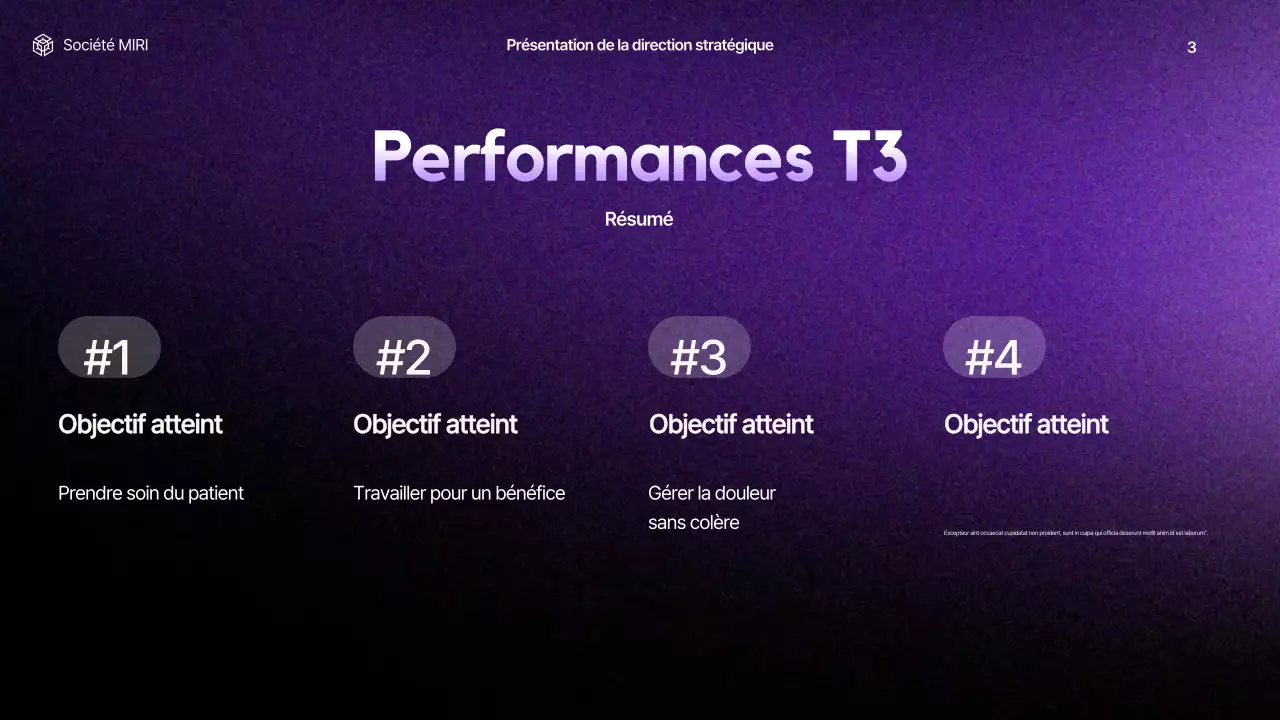 rapport d'activité moderne violet