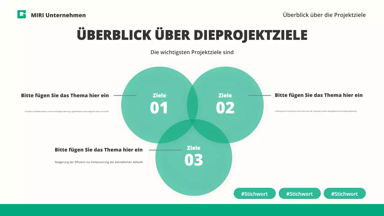 grüner moderner Geschäftsbericht