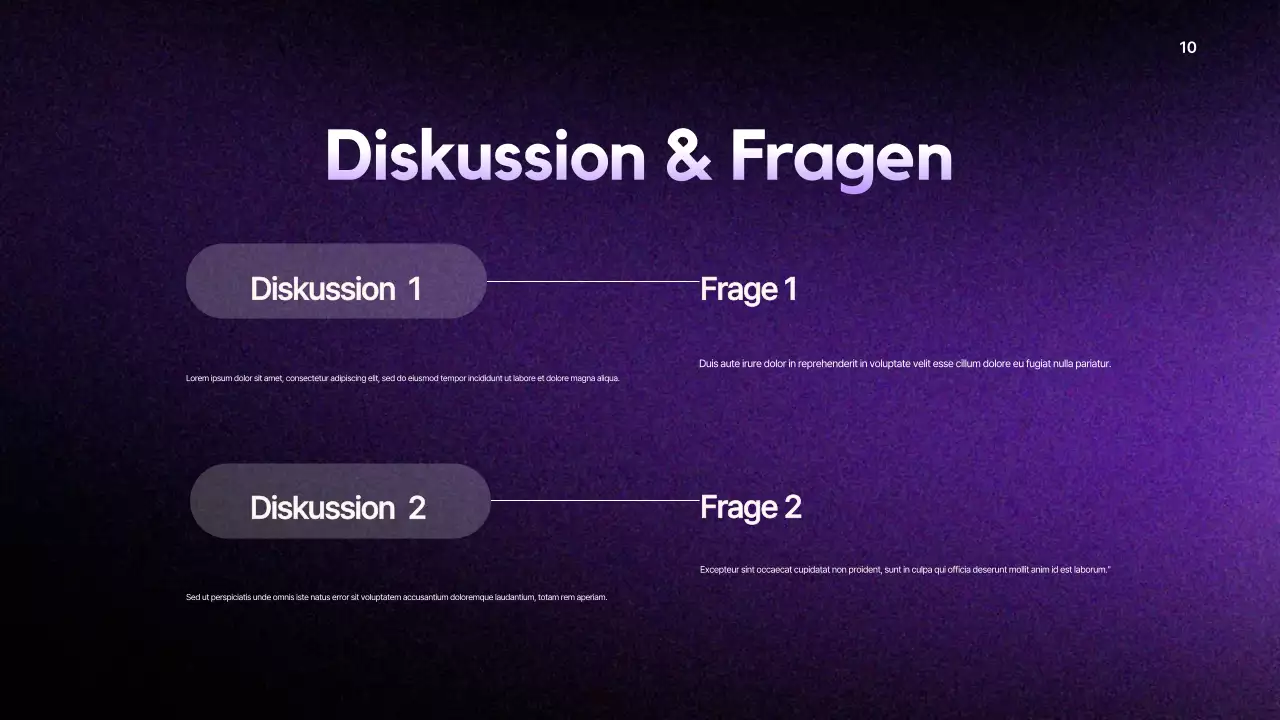 lila moderner Geschäftsbericht