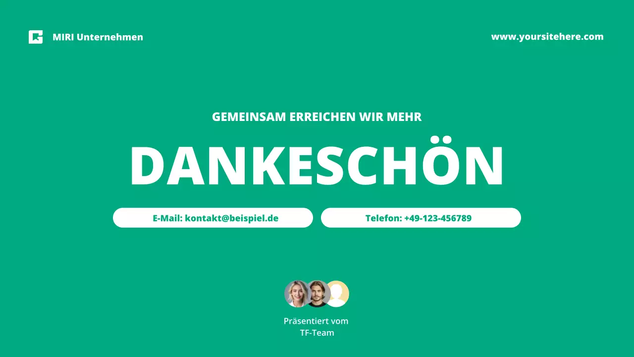 grüner moderner Geschäftsbericht