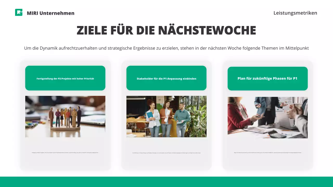 grüner moderner Geschäftsbericht