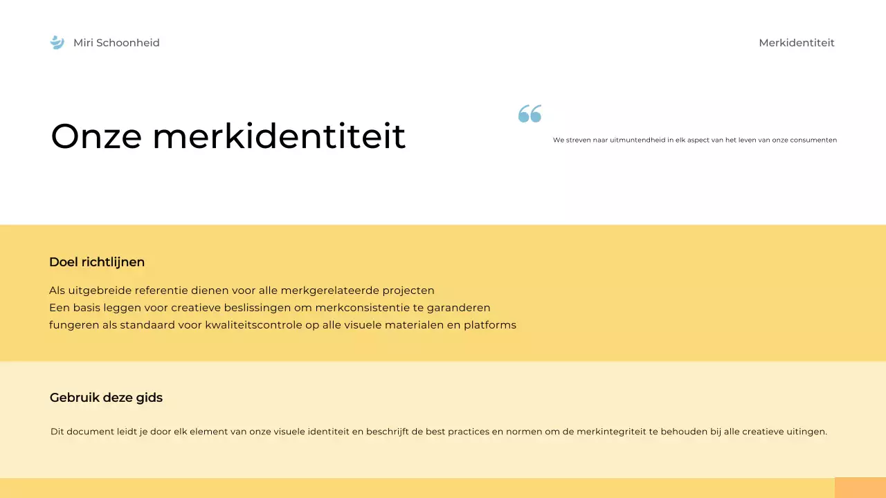 gele moderne merkrichtlijn