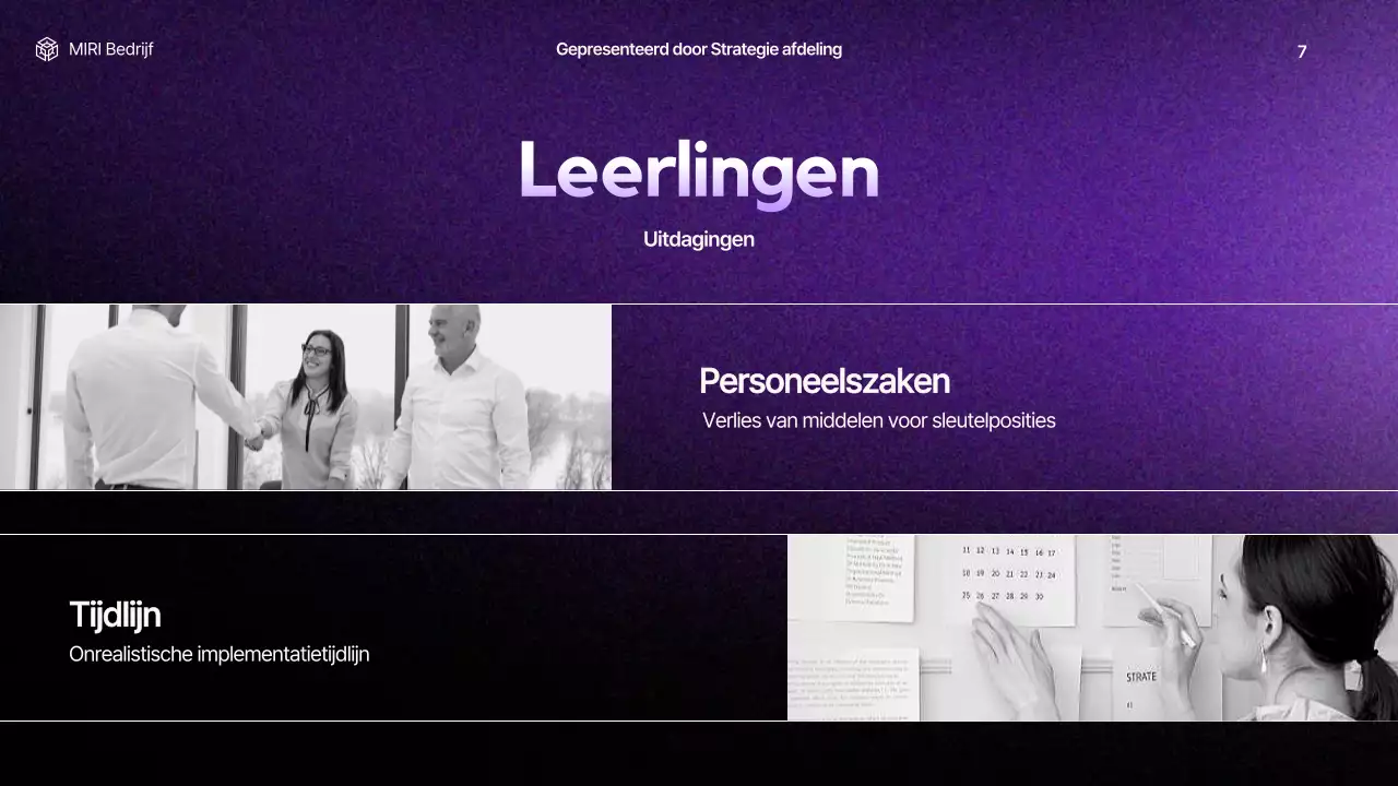 paars modern bedrijfsrapport