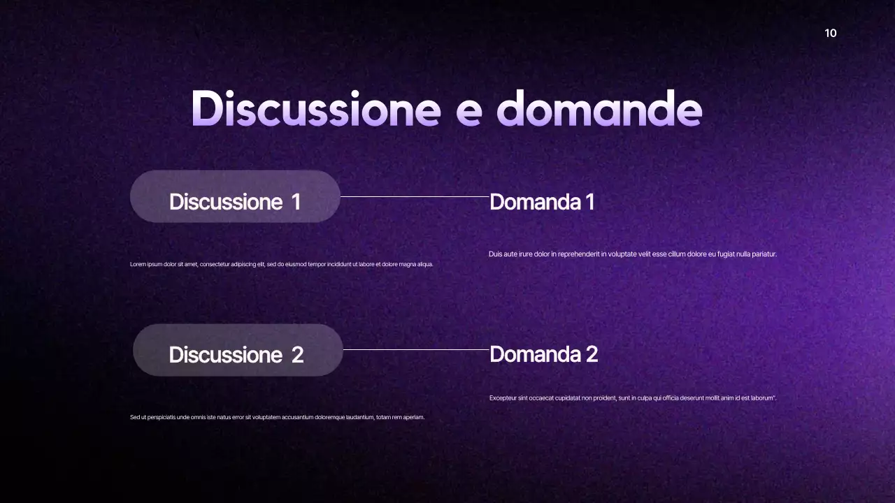 relazione aziendale moderna viola