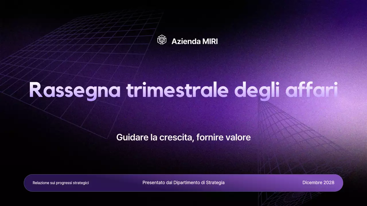relazione aziendale moderna viola