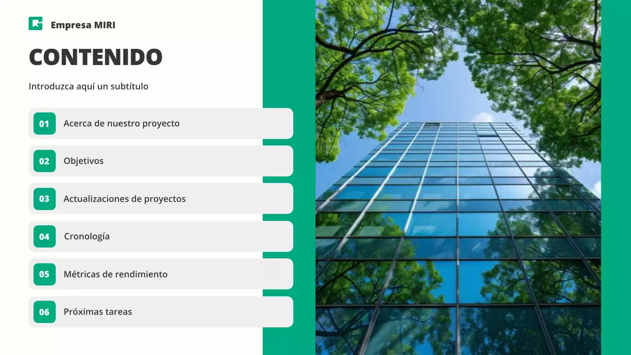 informe sobre la empresa moderna y ecológica