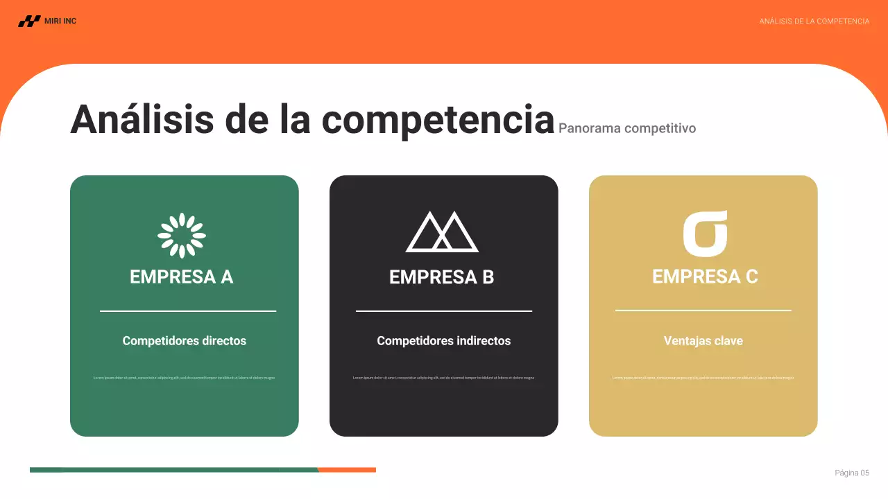 plan de empresa orange modern