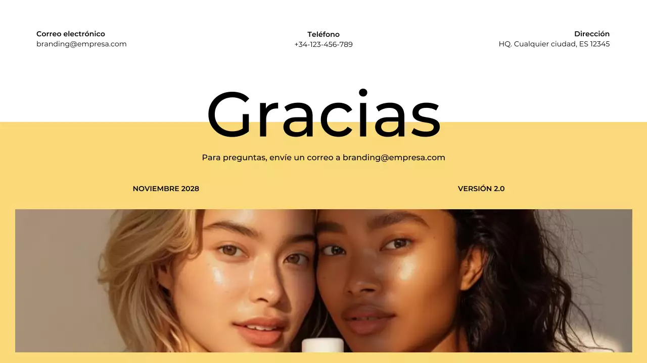 yellow modern brand guideline