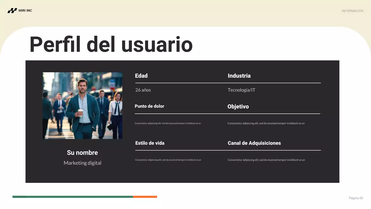 plan de empresa orange modern