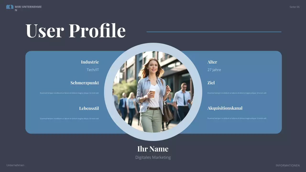 grauer moderner Businessplan