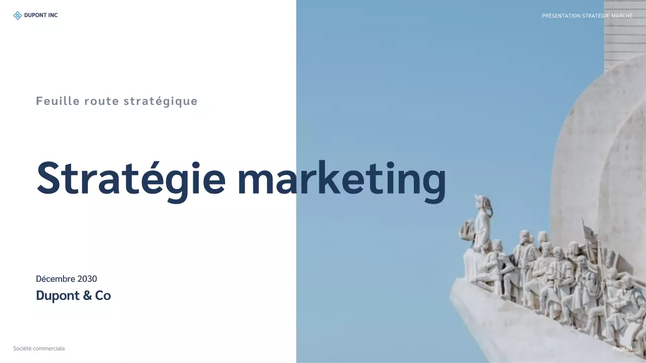 présentation de la stratégie moderne bleue