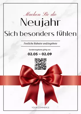 red elegant holiday promotion