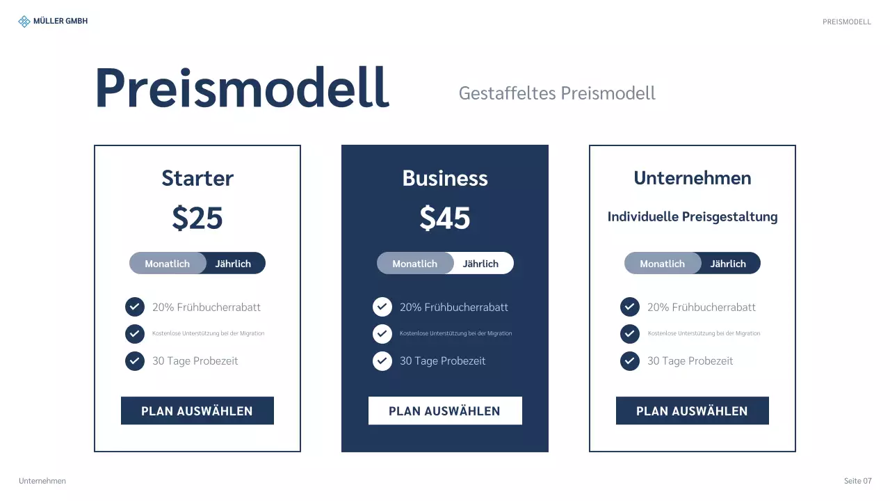 blue modern strategy Präsentation