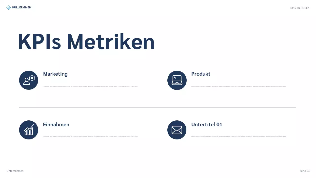 blue modern strategy Präsentation