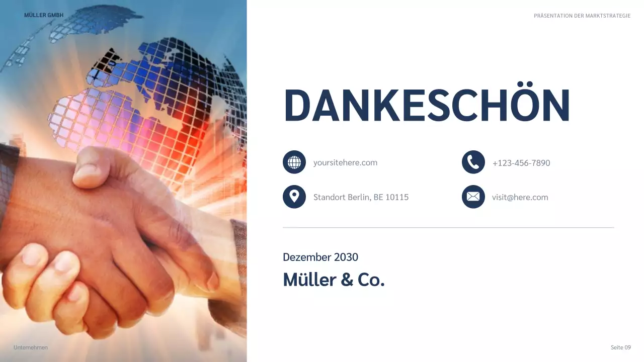 blue modern strategy Präsentation