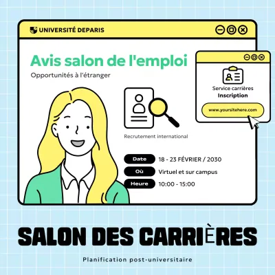 annonce de carrière moderne jaune