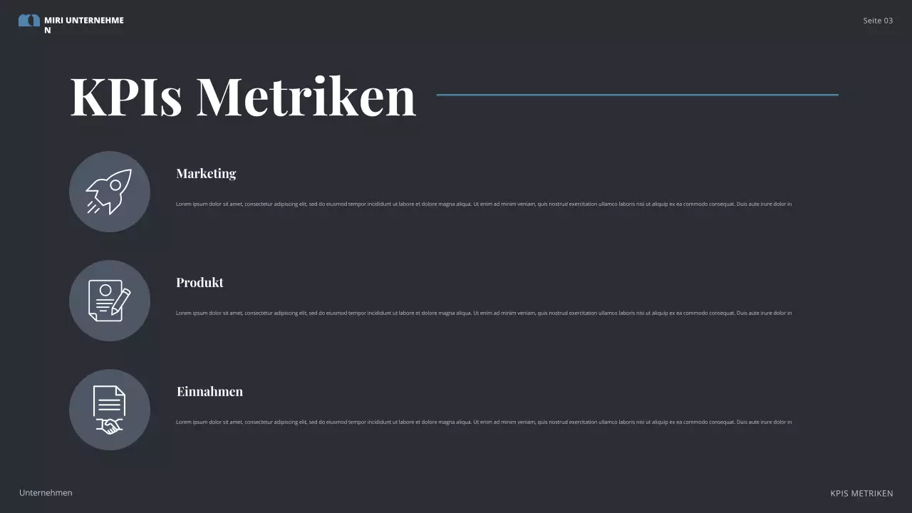 grauer moderner Businessplan