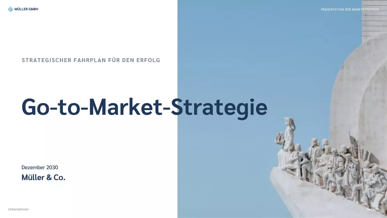 blue modern strategy Präsentation