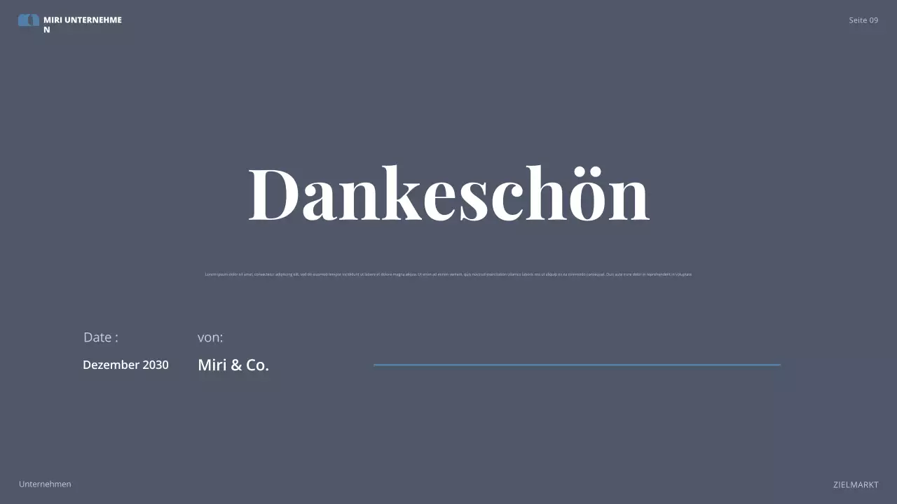 grauer moderner Businessplan