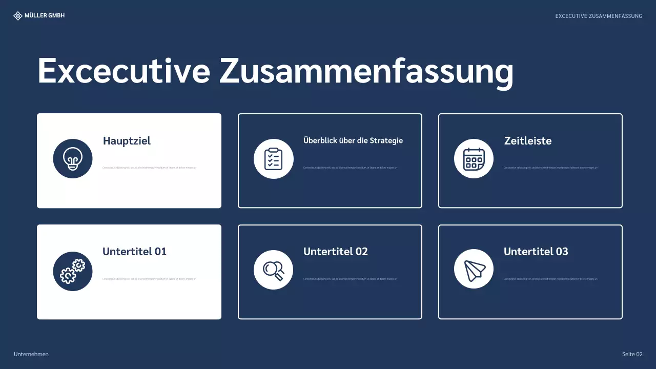 blue modern strategy Präsentation