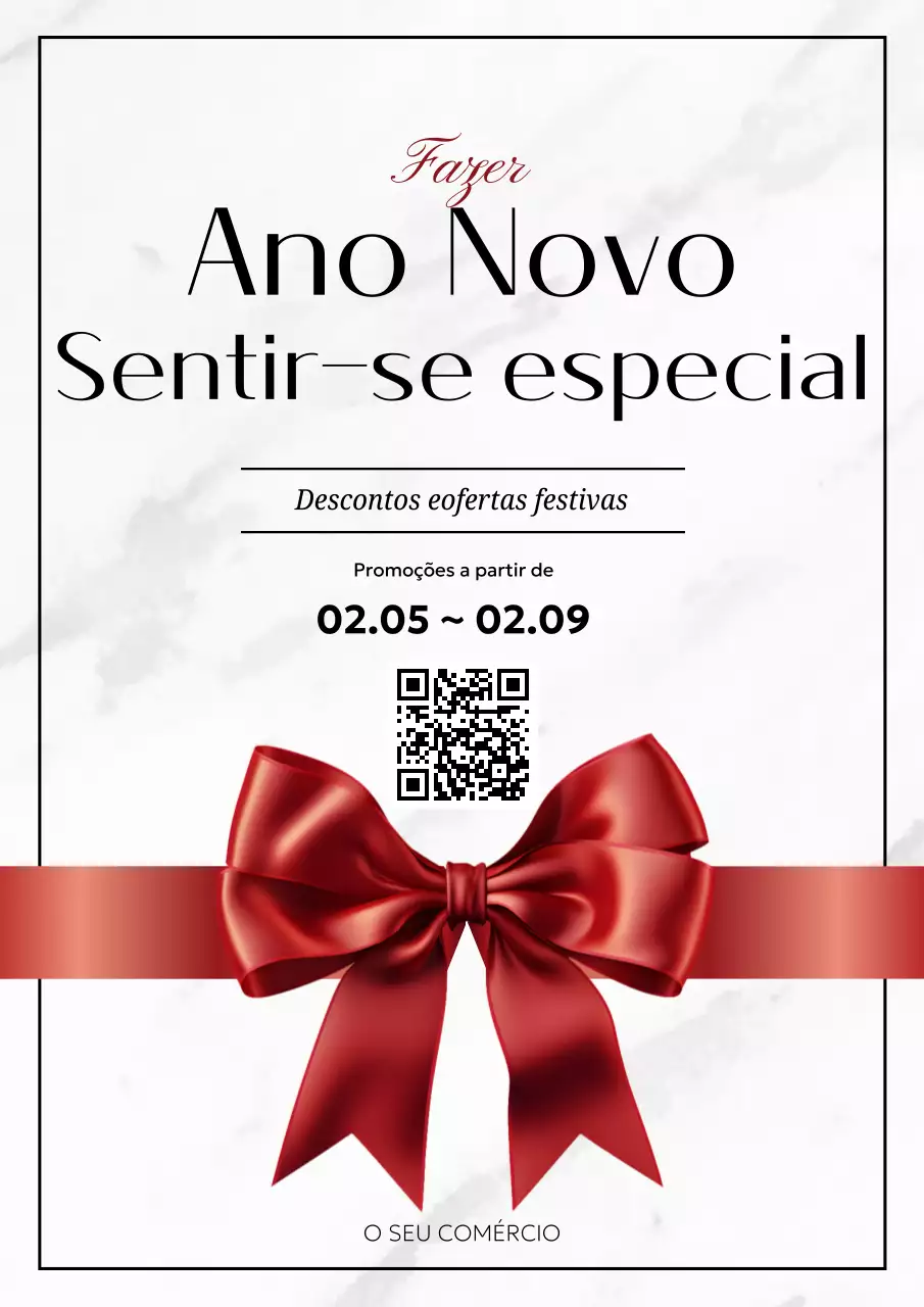 promoção de férias vermelho elegante