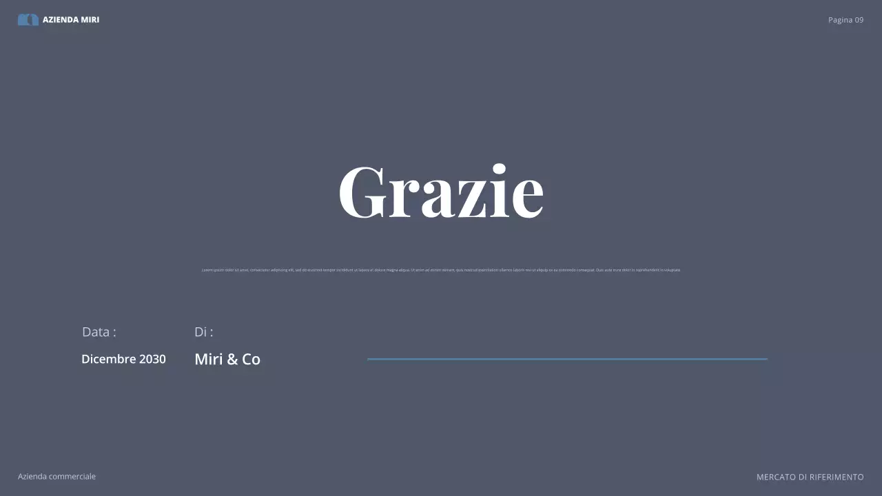 business plan grigio moderno