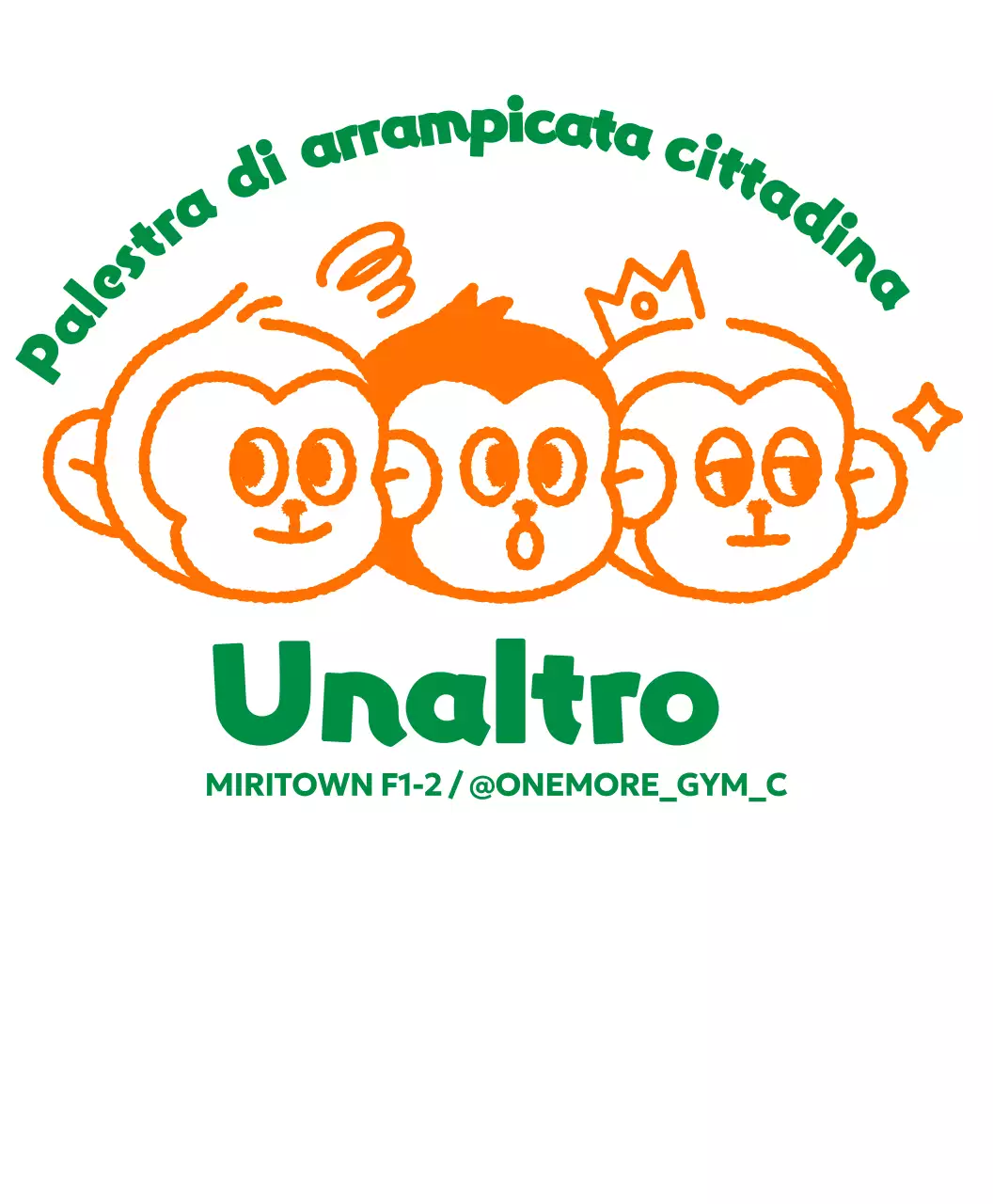 Promuovere allenamenti kitsch con illustrazioni di scimmie