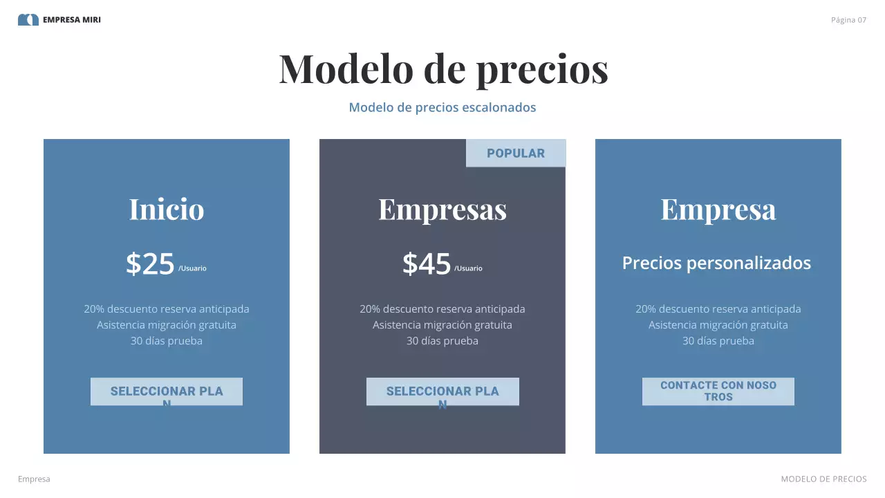 plan de empresa grey modern