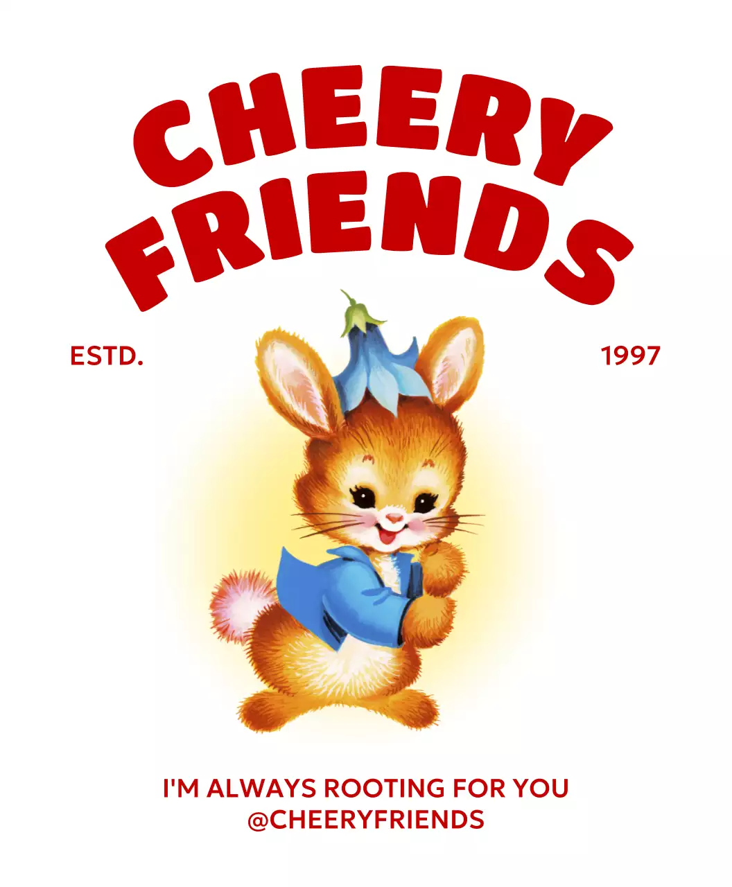 Merchandise karakter vintage berwarna merah