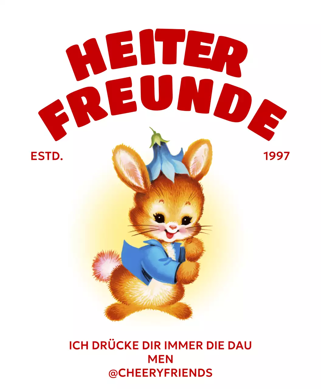 Rote Vintage-Charakter-Waren