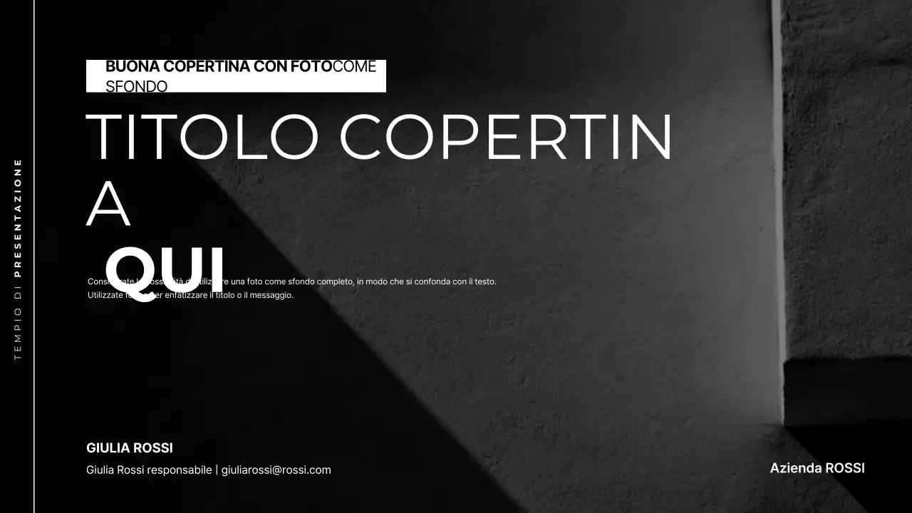 Annuncio di design moderno nero