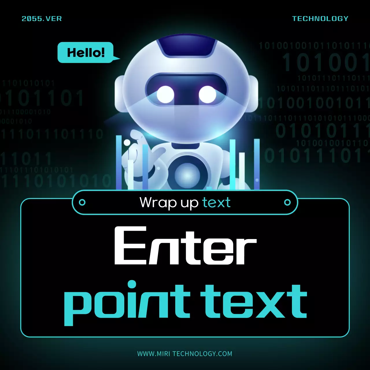 Promoção de ações Blue Cyber ​​Ai Instagram Carousel